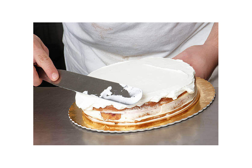 Professionele spatel Matfer roestvrij staal flexibel 20cm
