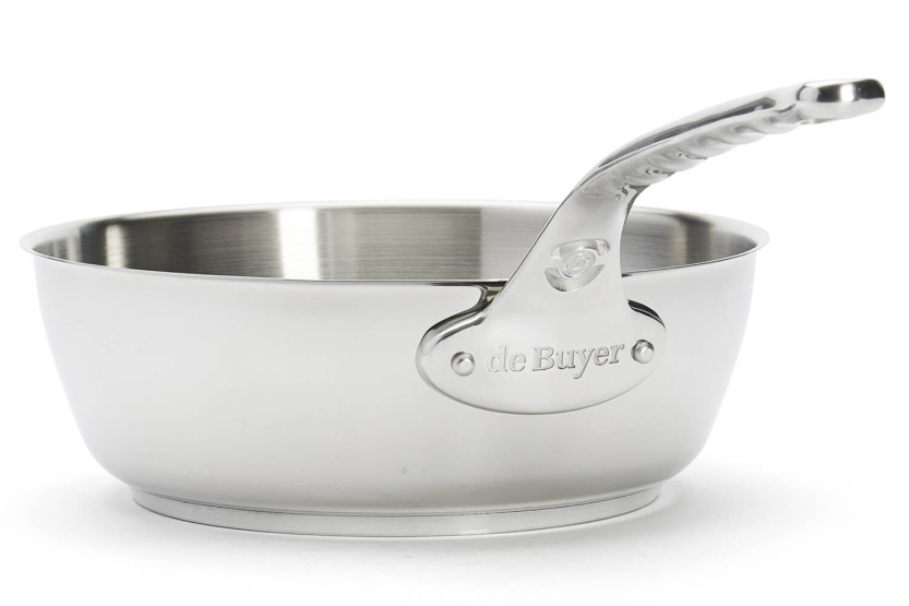 De Buyer Milady 24cm roestvrijstalen convexe sauteerpan