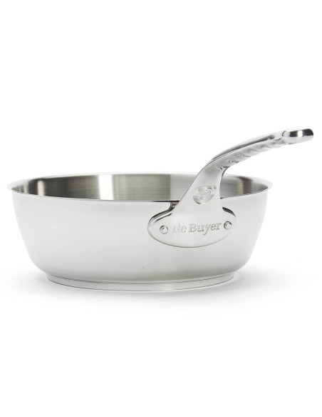 De Buyer Milady 24 cm konveks sauterpande i rustfrit stål
