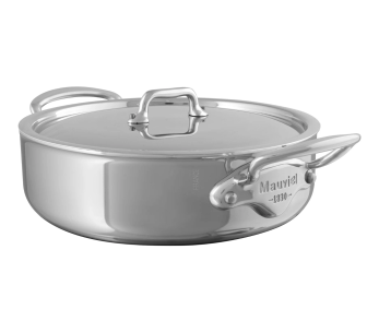 Mauviel M'Urban4 støpt ring i rustfritt stål med induksjonskompatibelt lokk i rustfritt stål 2