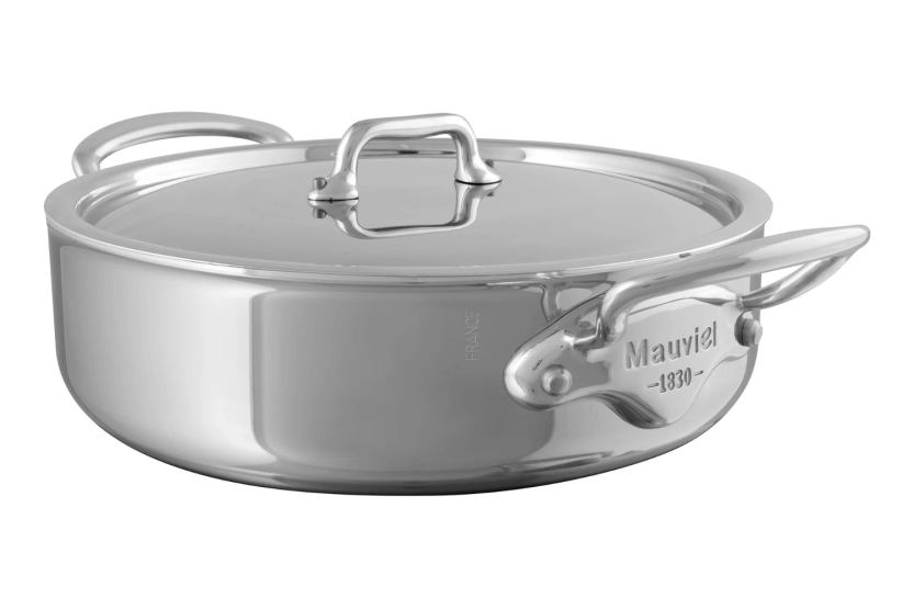 Mauviel M'Urban4 gjuten ring i rostfritt stål med induktionskompatibelt lock i rostfritt stål
