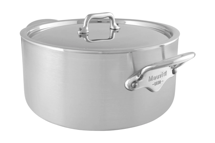 Mauviel M'Urban4 Cocotte aus Edelstahlguss mit Edelstahldeckel, induktionsgeeignet