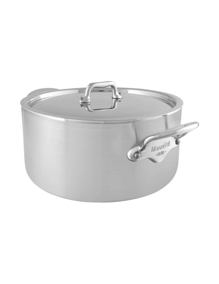 Casseruola Mauviel M'Urban4 in acciaio inox fuso con coperchio in acciaio inox compatibile con l'induzione