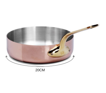 Mauviel M'Héritage 200B sartén de cobre inoxidable todos los quemadores excepto inducción