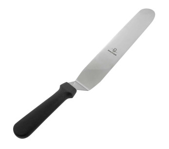 Professionele gebogen spatel Matfer flexibel roestvrij staal 31cm