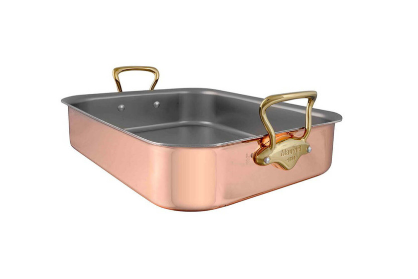 Mauviel M'Héritage 200B bandeja de asar de cobre 30x22cm