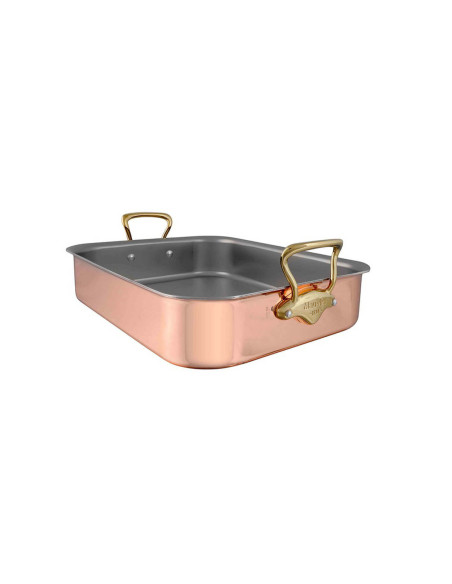 Mauviel M'Héritage 200B bandeja de asar de cobre 30x22cm