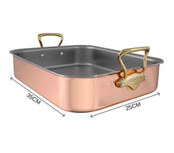 Assadeira de cobre tripla Mauviel M'Héritage 150B