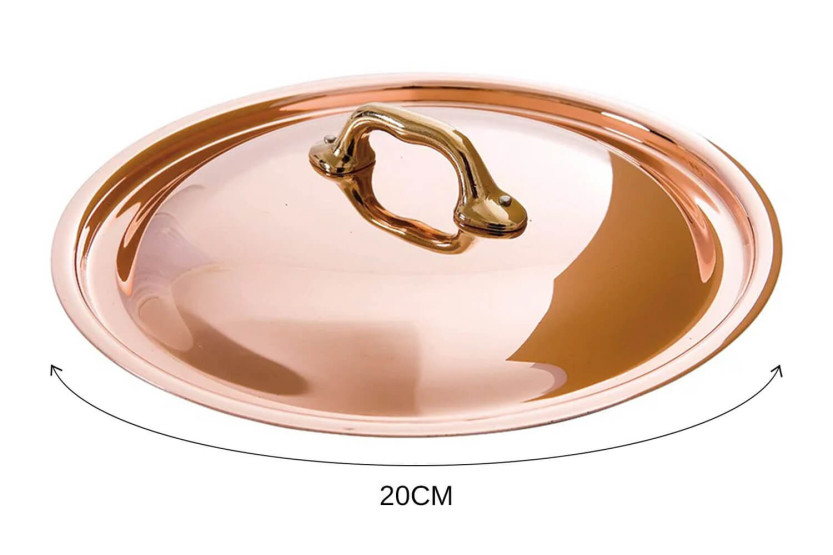 Mauviel M'Héritage 200B tampa em cobre com pega em bronze
