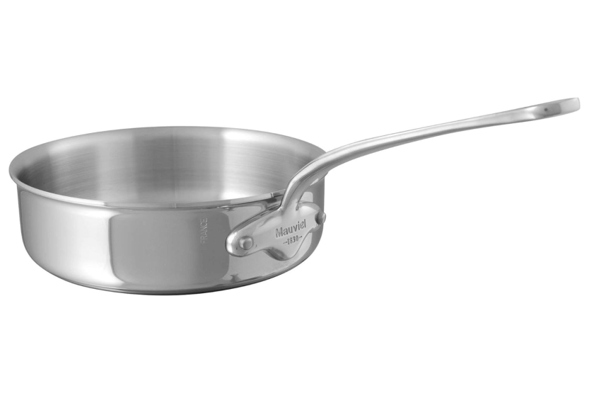 Mauviel M'Cook wokrett i rustfritt stål med fast håndtak, induksjonskompatibel