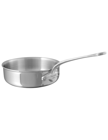Mauviel M'Cook salteador de acero inoxidable con asa fija, compatible con inducción