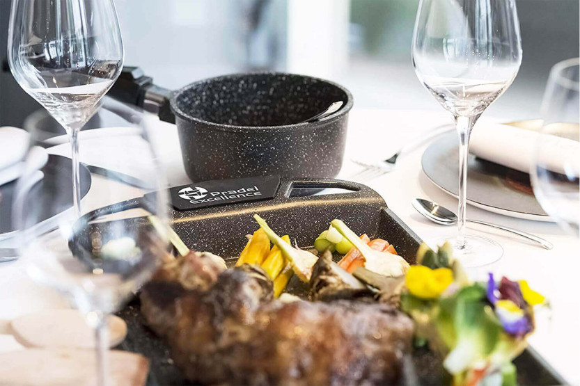 Pradel Excellence Premium 16cm stone-style cast-iron saucepan all burners/induction