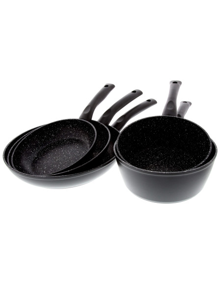 Pradel Excellence batería de cocina de aluminio forjado de 5 piezas todos los fuegos/inducción
