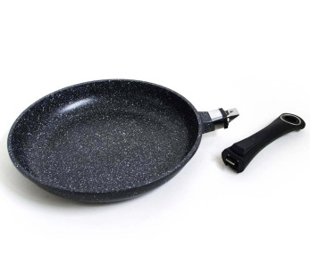 Pradel Excellence Premium sartén de hierro fundido 28cm estilo piedra todos los quemadores/ inducción 2