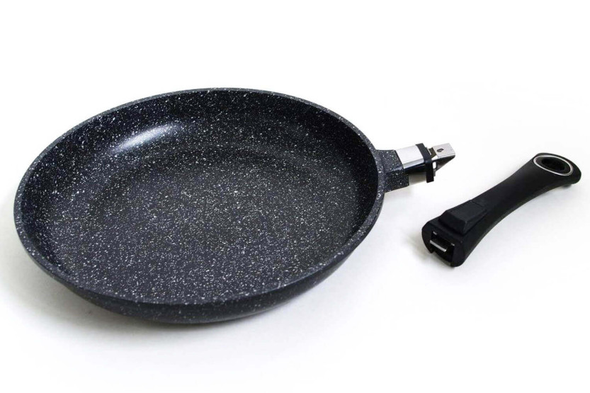 Pradel Excellence Premium gietijzeren koekenpan 28cm steen stijl alle branders / inductie