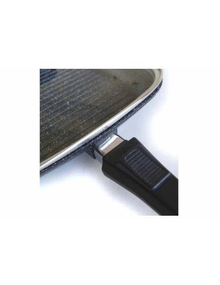 Cast iron grill pan Pradel Excellence Premium 24x24cm stone style all burners/ induction