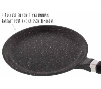 Pradel Excellence Premium 24cm sartén de hierro fundido estilo piedra todos los quemadores/ inducción 2
