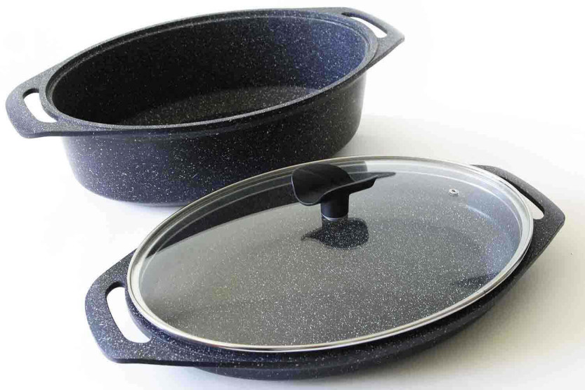 Pradel Excellence Premium 5-osainen 39,5 x 28,5 cm kivitehosteinen yleisrengas/induktiokattila.