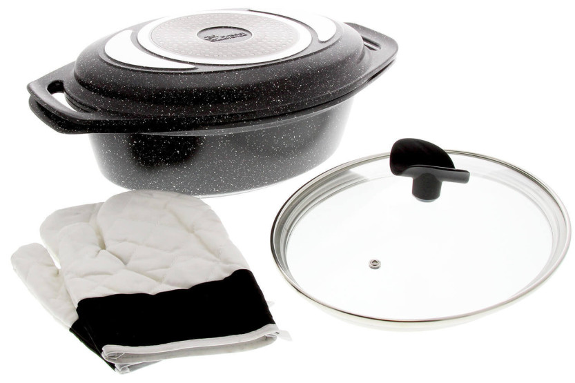 Pradel Excellence Premium 3-piece 33.5 x 25 cm stoneware all-ring/ induction pot