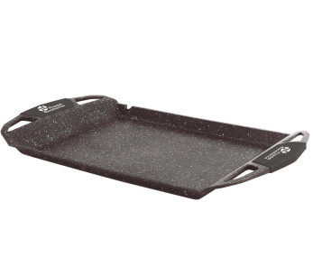 Pradel Excellence Premium grelha de ferro fundido 48 x 28 cm estilo pedra todos os queimadores / indução