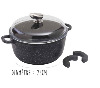 Pradel Excellence Premium 24cm gietijzeren stenen braadpan alle branders/ inductie