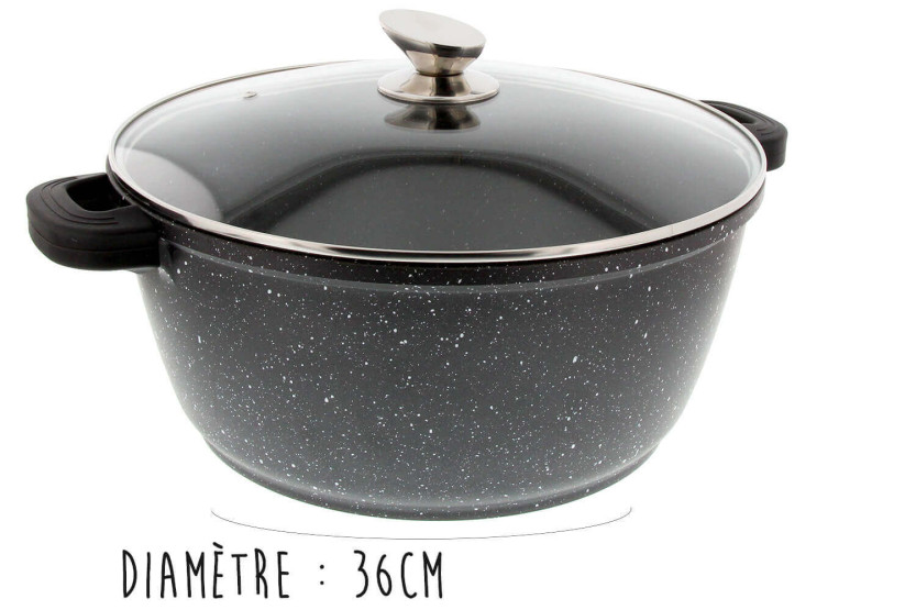 Pradel Excellence Premium 36cm valurautainen kivipata kaikki polttimet/ induktio