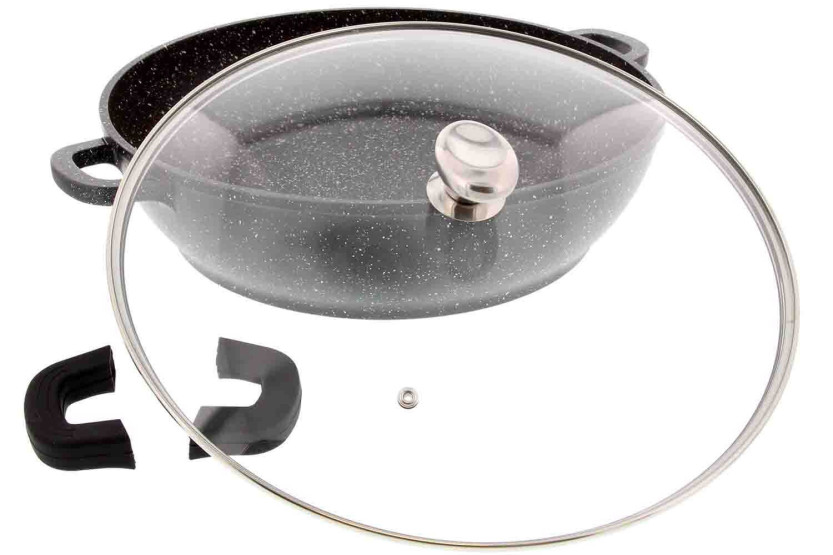 Støbejernsgryde Pradel Excellence Premium 24 cm i stenstil med alle brændere / induktion