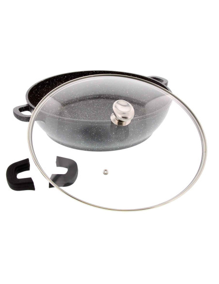 Pradel Excellence Premium 36cm olla de hierro fundido estilo piedra todos los quemadores/inducción