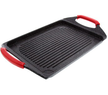 Pradel Excellence Premium plancha de hierro fundido 46 x 27 cm estilo piedra todos los quemadores / inducción