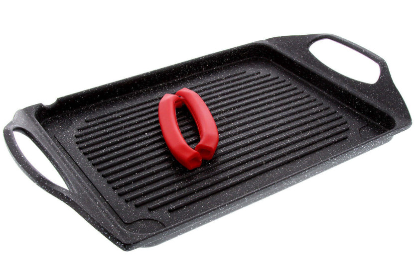 Pradel Excellence Premium piastra in ghisa 46 x 27 cm stile pietra tutti i bruciatori / induzione