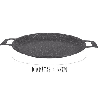 Pradel Excellence Premium 32cm stone-style cast-iron pizza pan all burners/induction