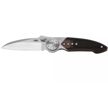 Faca dobrável CRKT Walker 4200.CR Cabo G10 de 10,3 cm em preto e castanho