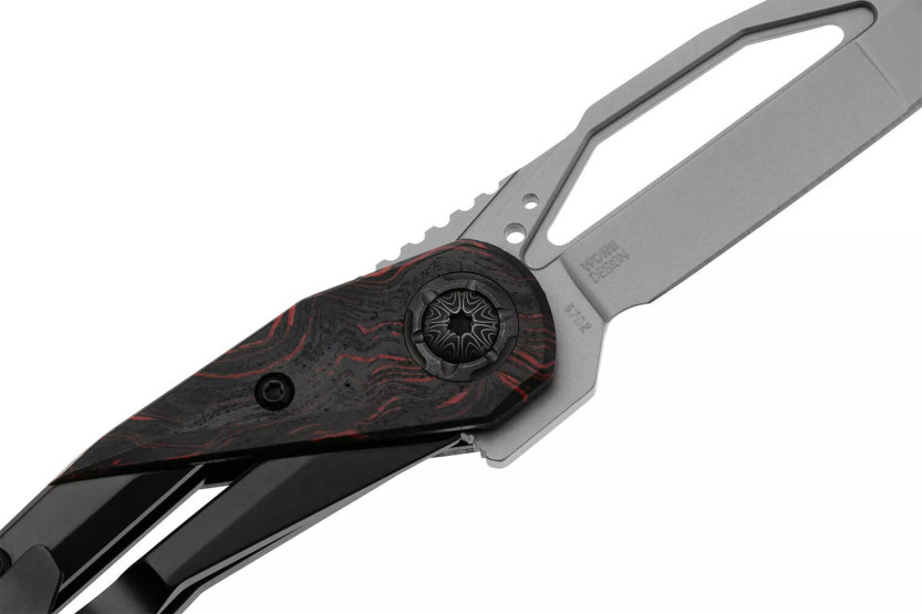 Navalha dobrável CRKT Nucleus 5702.CR Cabo G10 de 10,6 cm, preto
