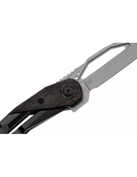 Navalha dobrável CRKT Nucleus 5702.CR Cabo G10 de 10,6 cm, preto