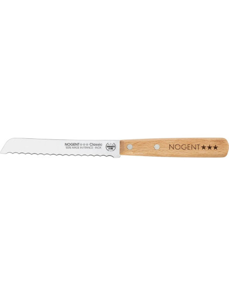 Nogent small bread knife 11cm beechwood handle