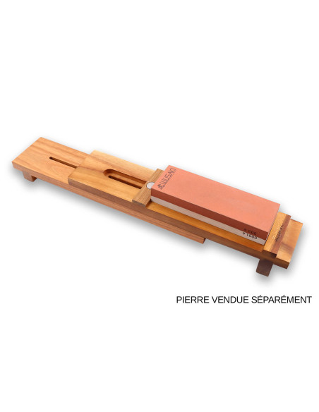 Suporte de pia para pedra de afiar Acacia Wusaki