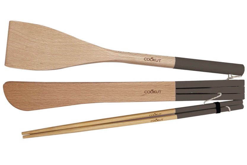 Set di 3 utensili in legno Cookut per L'Incroyable Poêle e L'Incroyable Wok