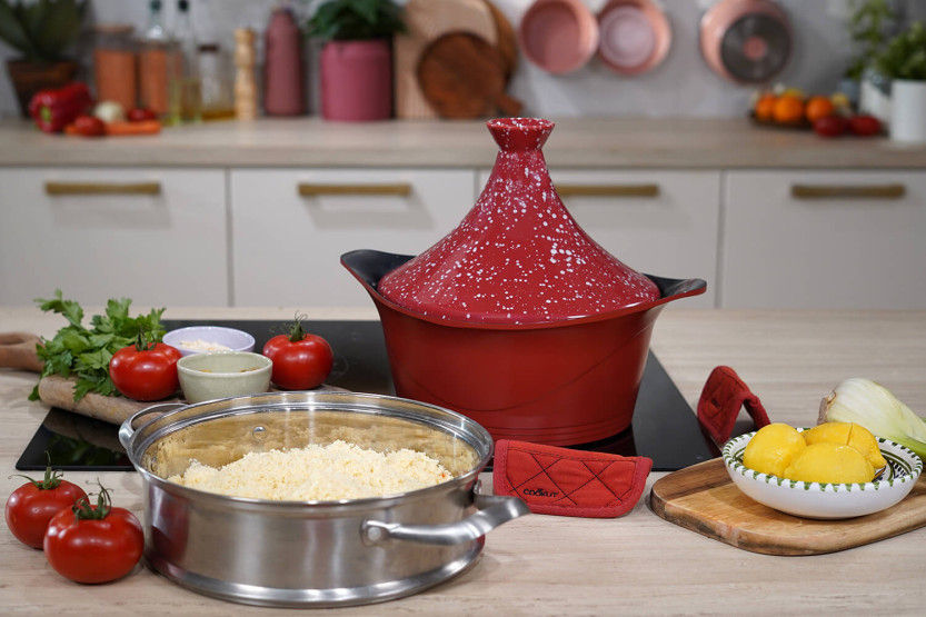 Cookut keramische tajinedeksel voor L'Incroyable cocotte 28cm + receptenboekje