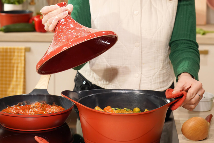 Tapa de cerámica Cookut para L'Incroyable Cocotte 24cm + libro de recetas