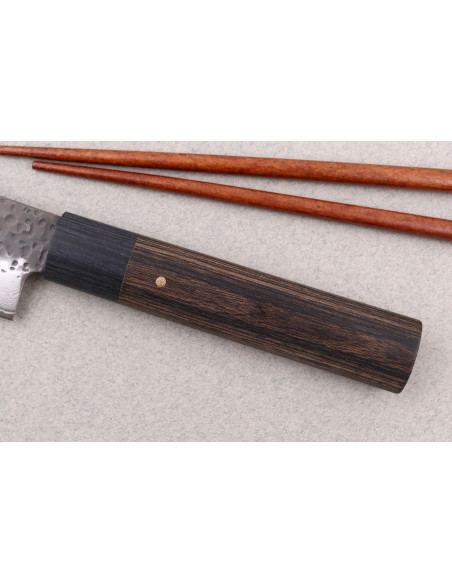 Faca nakiri japonesa Shizu Hamono Gen VG10 Damascus 13cm