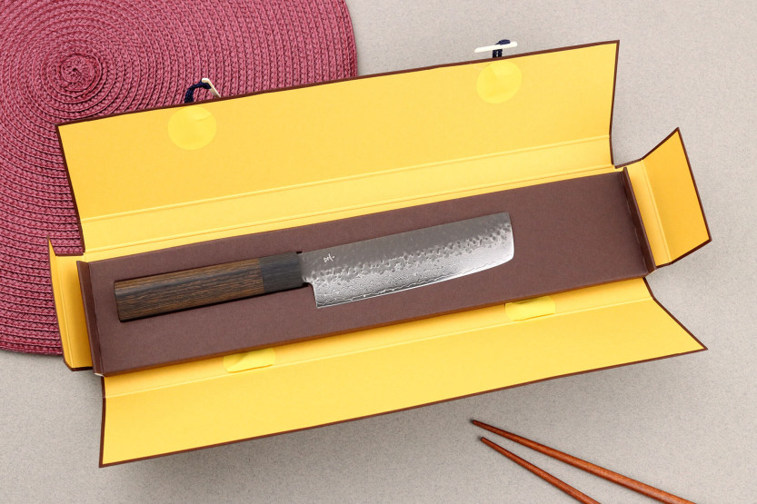Shizu Hamono Gen VG10 Damascus 13cm Japans nakiri mes