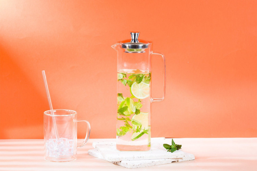 Cristel Long Island 1.5L theepot van borosilicaatglas met uitneembaar filter