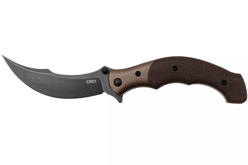 CRKT Ritual Compact 7465.CR fällkniv 10,2 cm, brunt micartahandtag