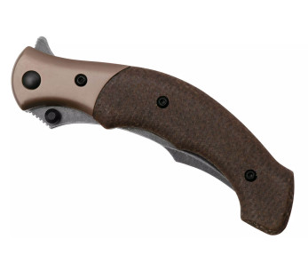 CRKT Ritual Compact 7465.CR fällkniv 10,2 cm, brunt micartahandtag 2