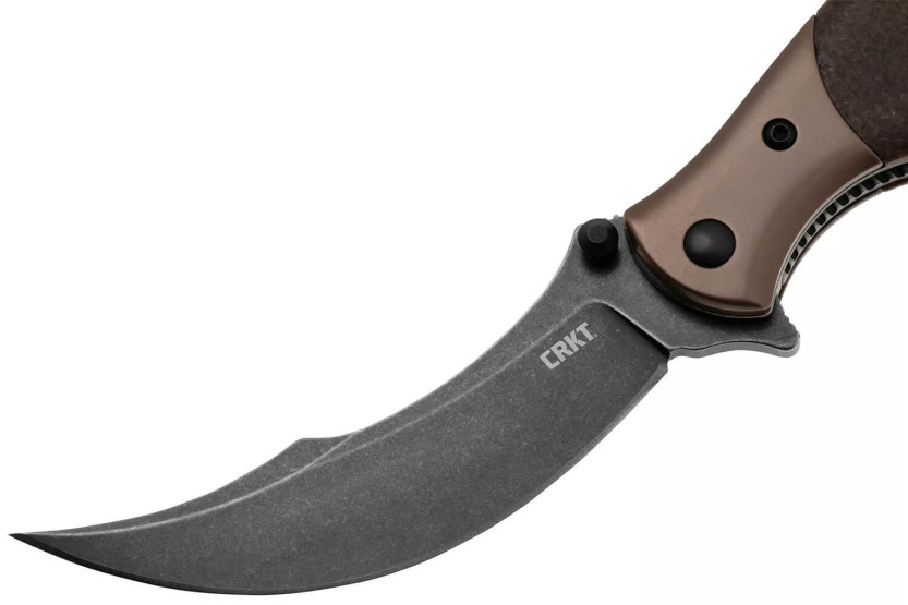 CRKT Ritual Compact 7465.CR fällkniv 10,2 cm, brunt micartahandtag