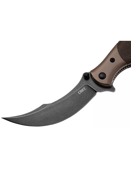 CRKT Ritual Compact 7465.CR fällkniv 10,2 cm, brunt micartahandtag