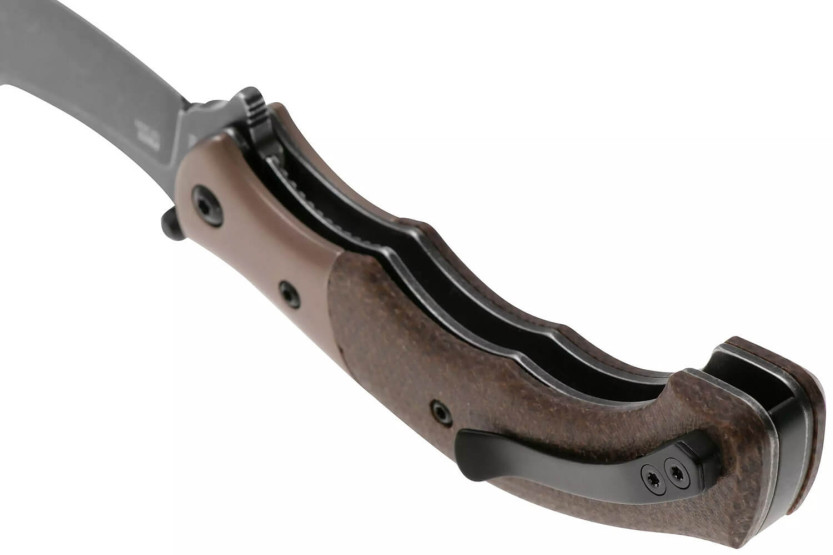Faca dobrável CRKT Ritual Compact 7465.CR Cabo em micarta castanho com 10,2 cm