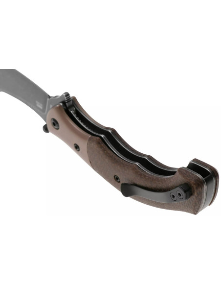 CRKT Ritual Compact 7465.CR fällkniv 10,2 cm, brunt micartahandtag