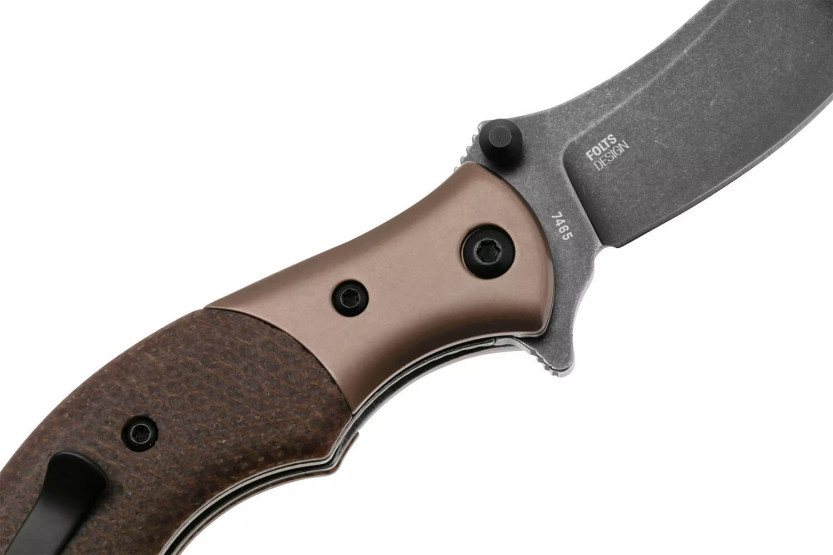 CRKT Ritual Compact 7465.CR vouwmes 10,2cm bruin micarta handvat