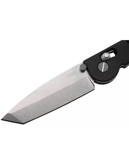 M16-02X Tanto CRKT cuchillo plegable 1602X.CR 10.8cm mango de grivory negro